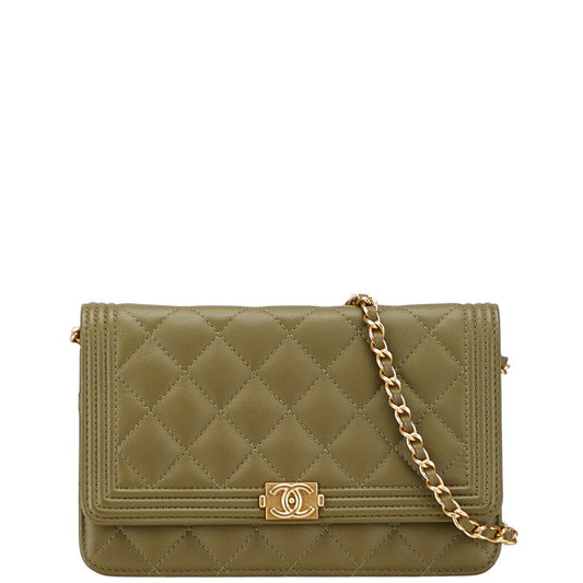 Chanel Boy Chanel Lambskin Shoulder Bag