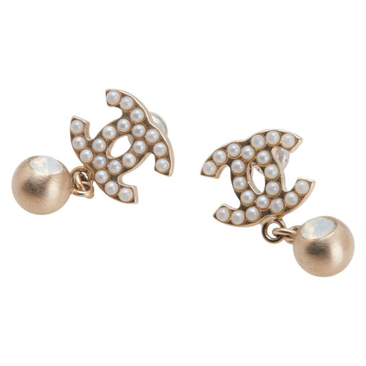 Chanel Coco Mark Swing Stud Earrings
