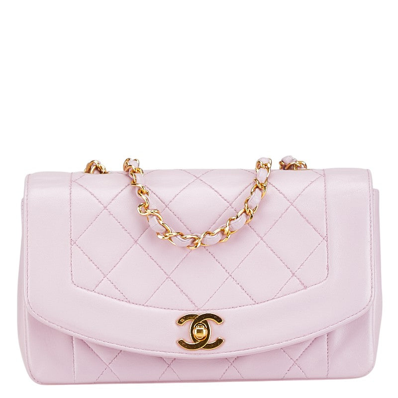Chanel Matelasse Diana Single Flap Pink Bag