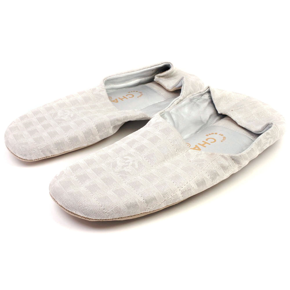 CHANEL Other shoes canvas Silver New travel line Room shoes Women(Unisex) 36 Used