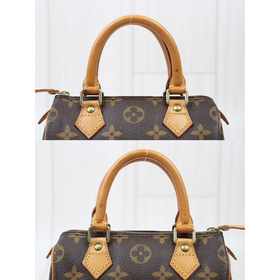Rank AB ｜ LV Monogram Mini Speedy Handbag With Shoulder Strap｜24061106