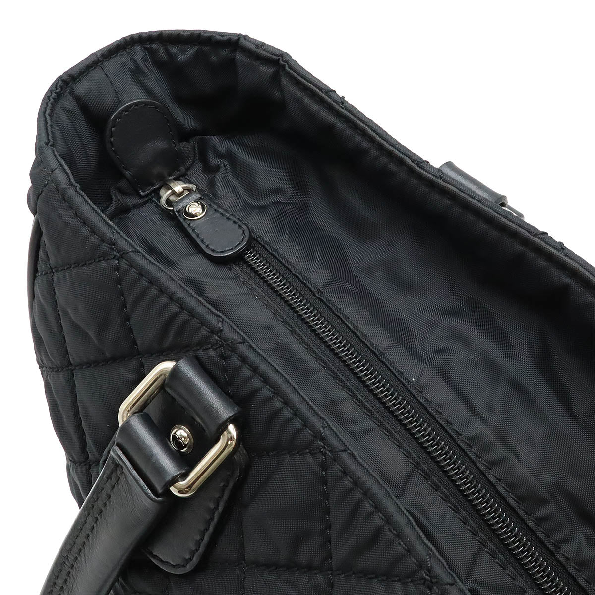 Chanel Nylon Canvas Leather Tote Bag A33100