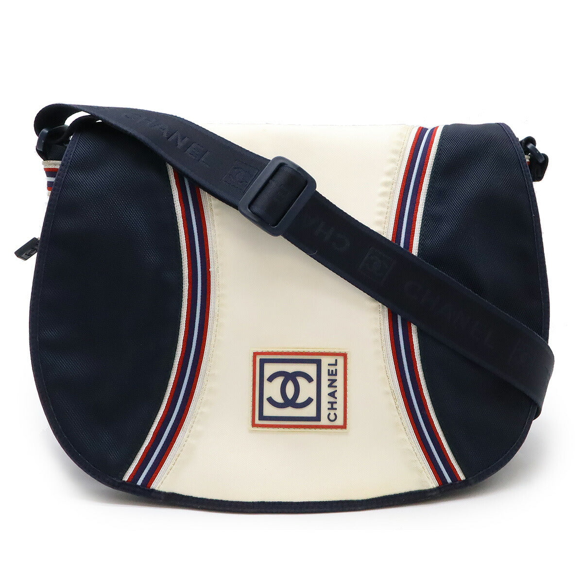Chanel Nylon Canvas Coco Mark 2way Shoulder Bag