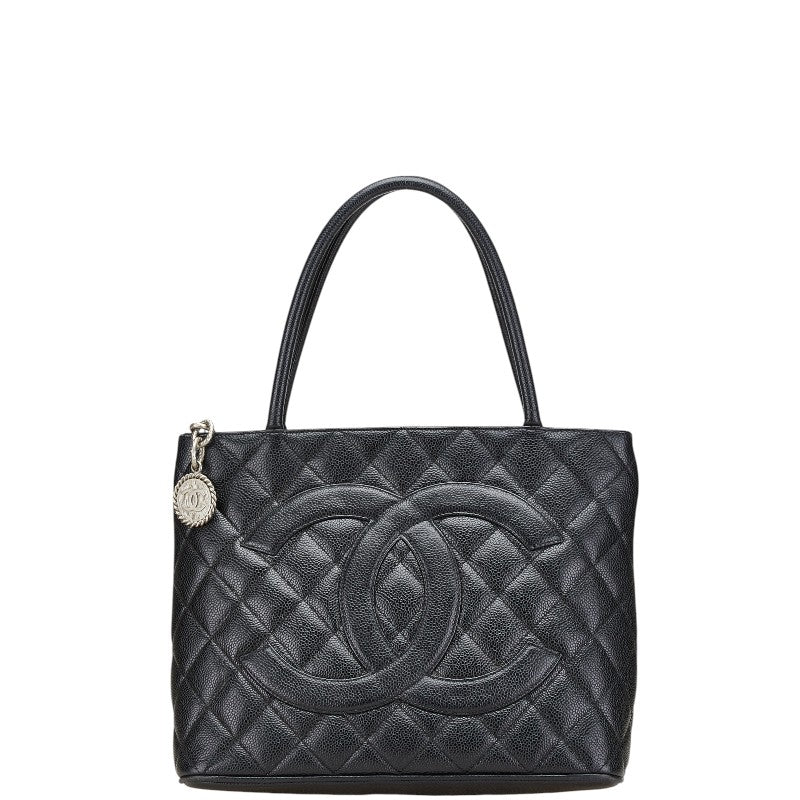 Chanel Coco Mark Caviar Skin Tote Bag