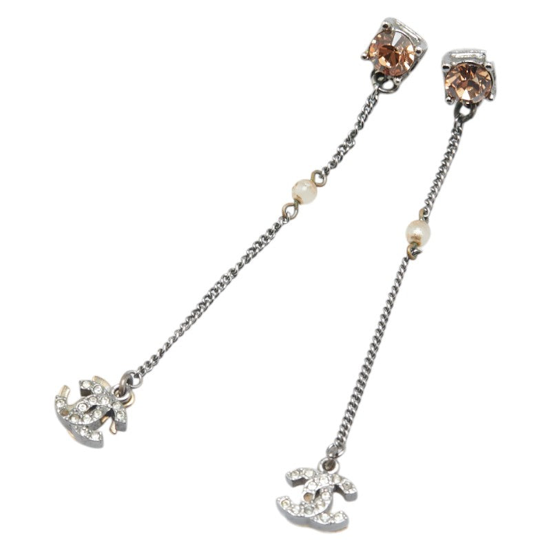 Chanel Coco Mark Rhinestone Earrings