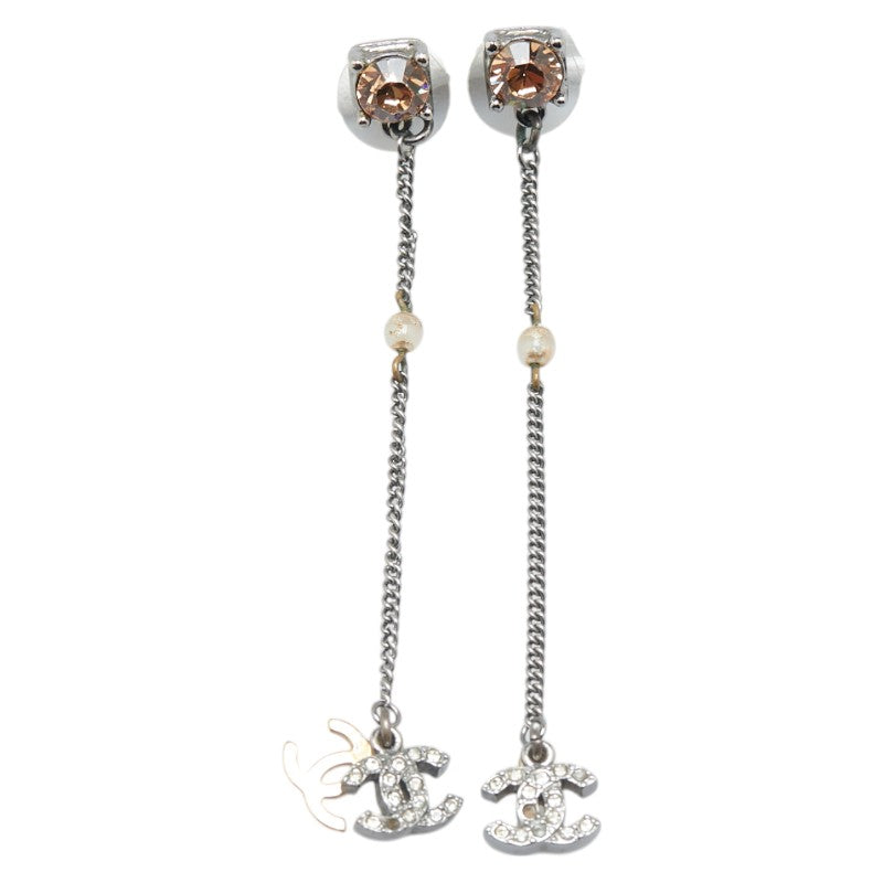 Chanel Coco Mark Rhinestone Earrings