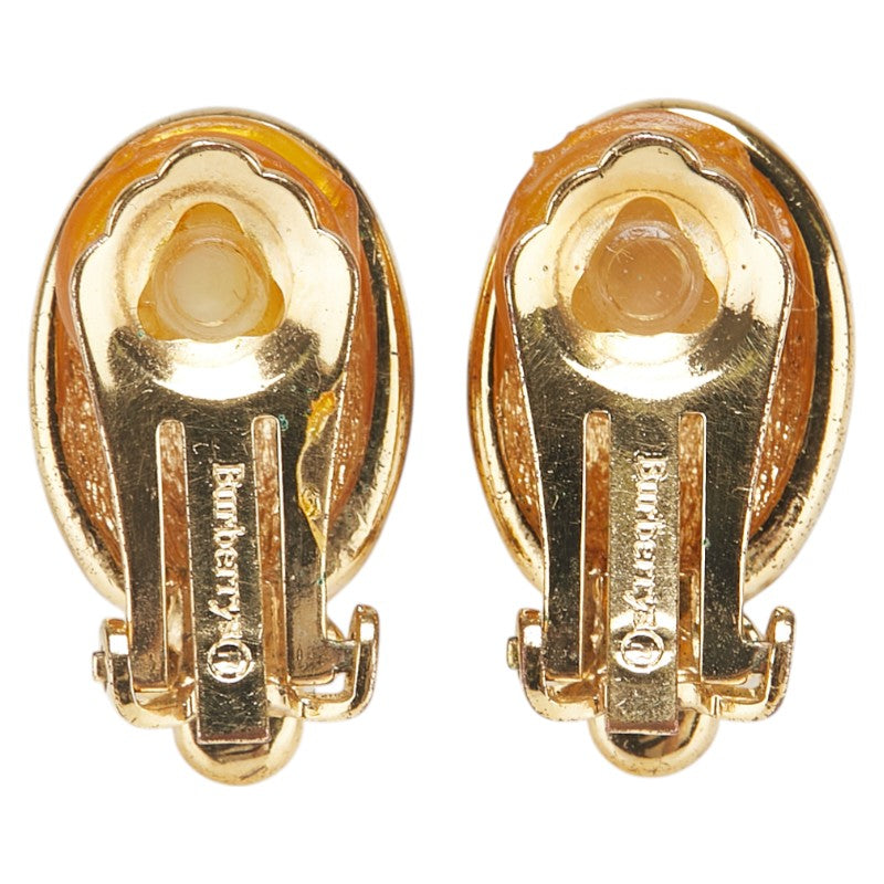 Burberry Oval Rhinestone Earrings