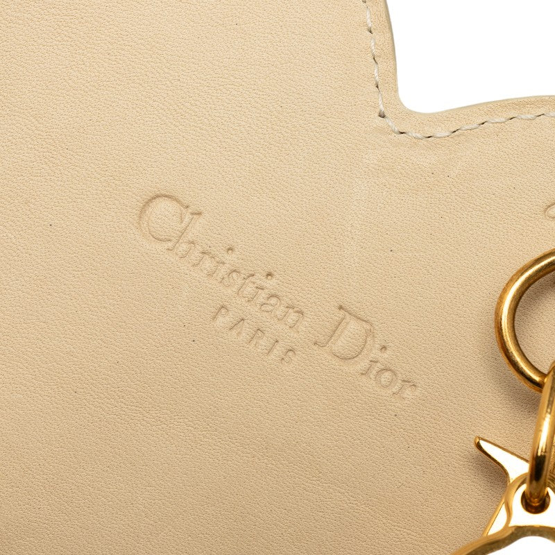 Leather Heart Mirror Bag Charm