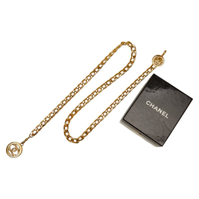 Chanel Vintage Coco Mark Chain Belt Gold