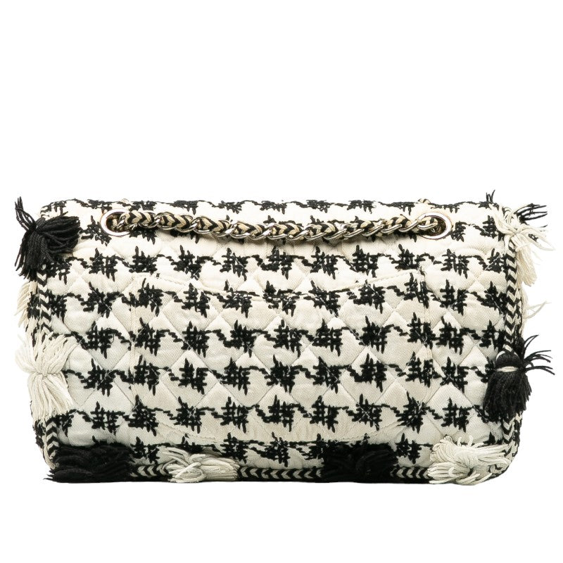 Chanel Matelasse Tweed Canvas Shoulder Bag