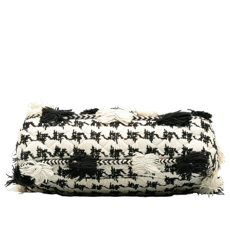 Chanel Matelasse Tweed Canvas Shoulder Bag