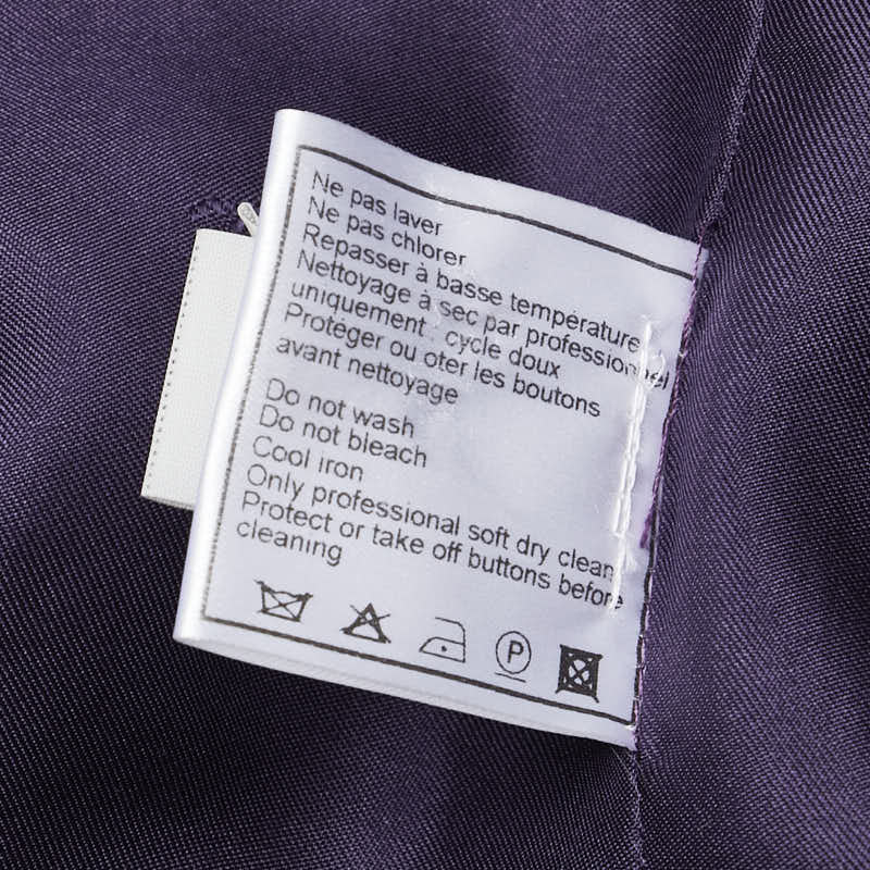 Chanel Vintage Coco Mark Jacket Purple