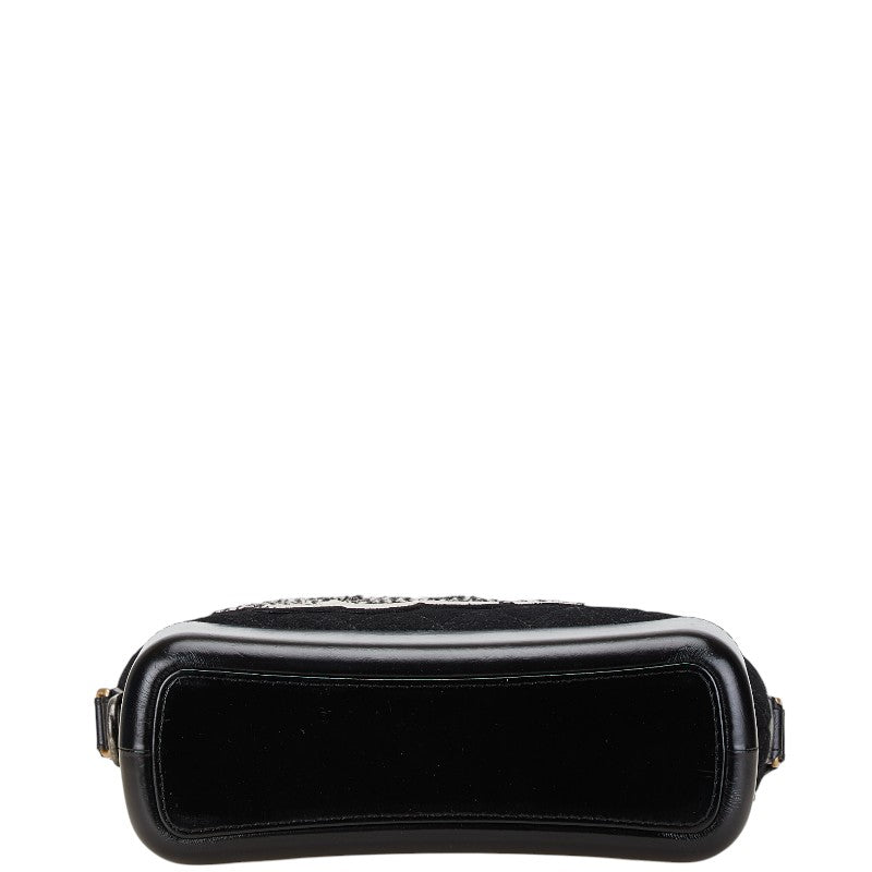 Chanel Gabrielle Felt Leather Shoulder Bag