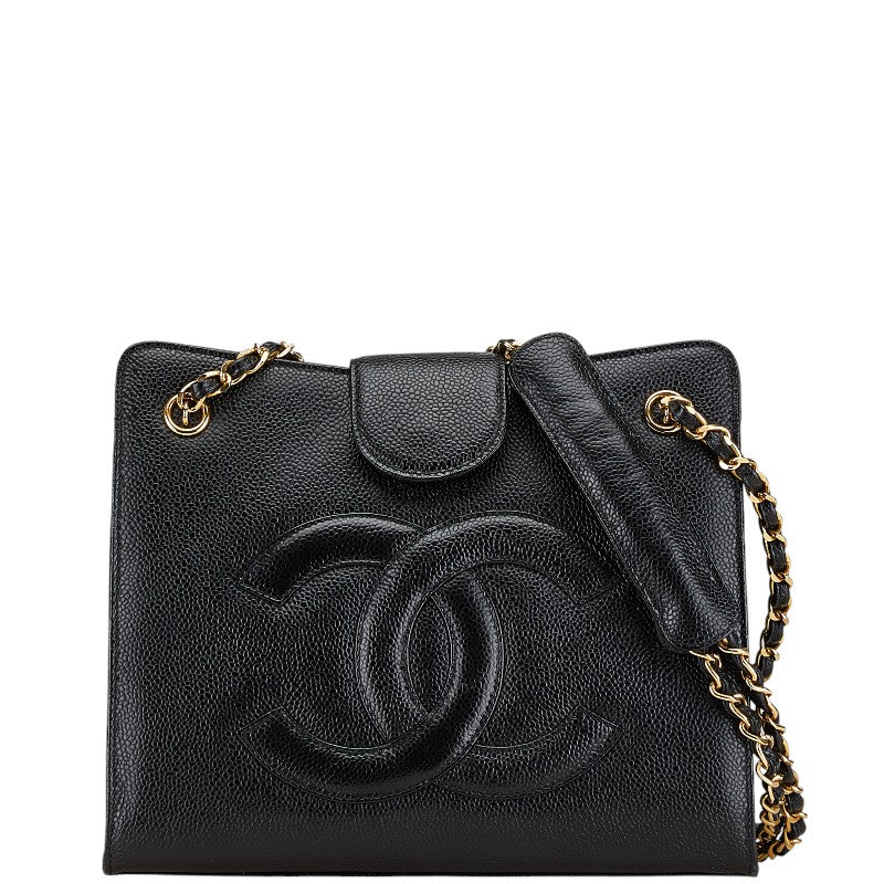Chanel Coco Mark Caviar Skin Shoulder Bag