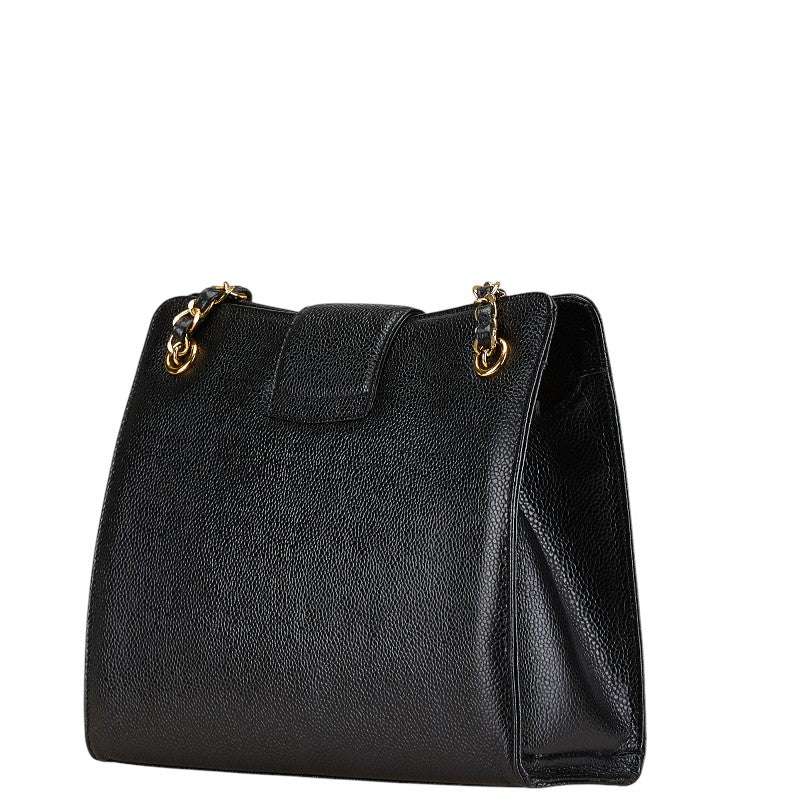 Chanel Coco Mark Caviar Skin Shoulder Bag