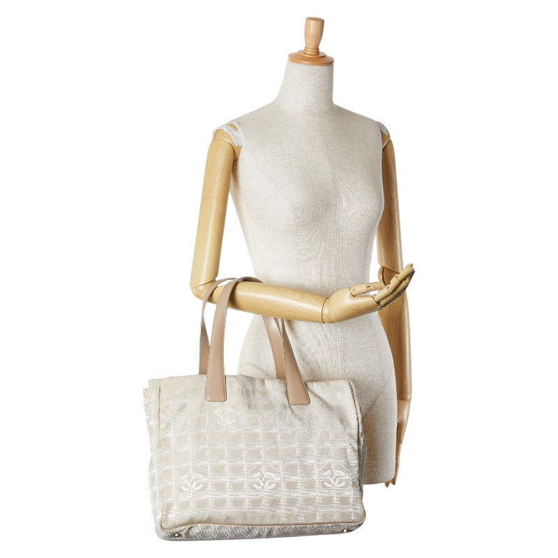 Chanel Nylon Leather Tote Bag