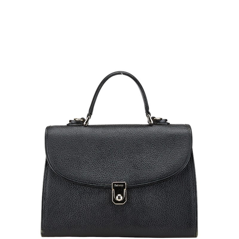 Burberrys Nova Check Shadow Horse Leather Handbag