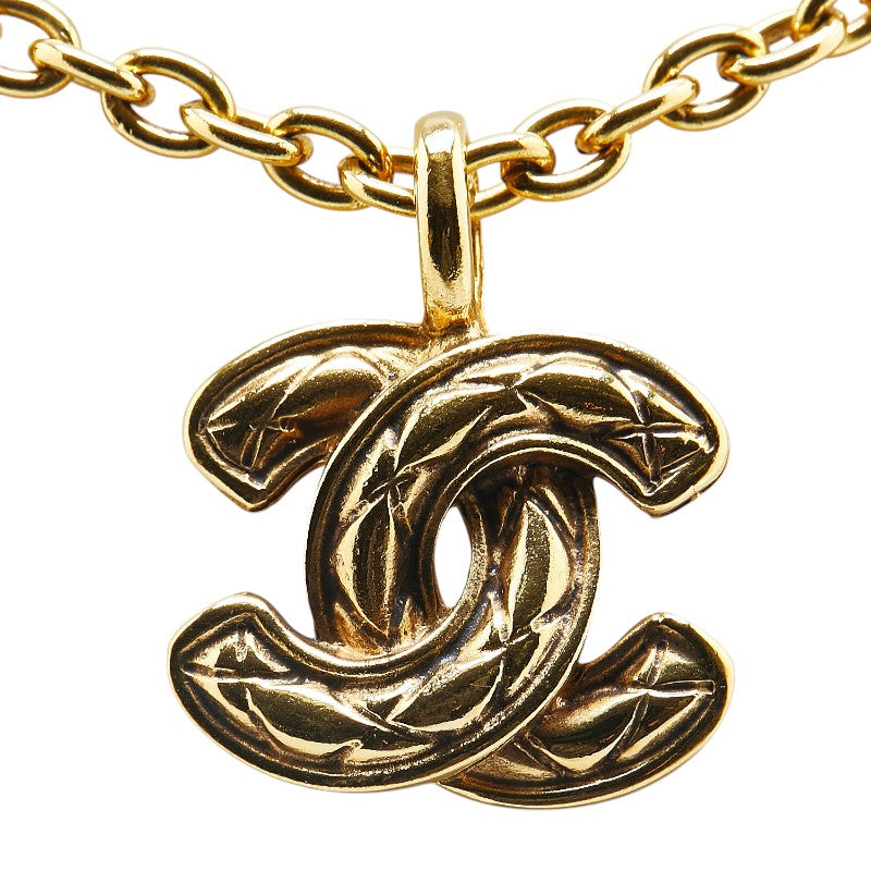 Chanel Coco Mark Matelasse Necklace