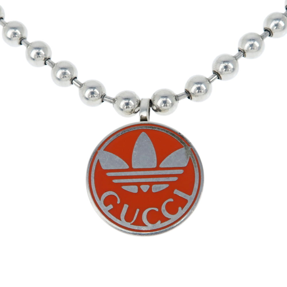 Gucci Adidas Collaborative necklace Ballchain Trophy Silver Orange AG925 Pendant   Accessories