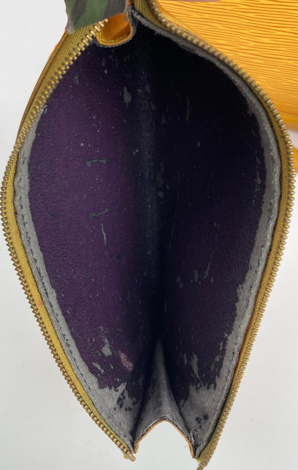 LOUIS VUITTON Yellow Epi Lussac Tote and Pochette