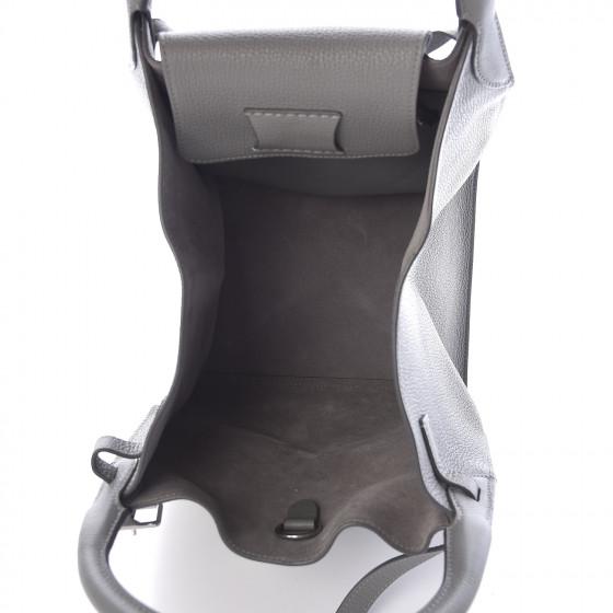 Celine Small Big Bag With Long Strap In Supple Grained Calfskin Grey