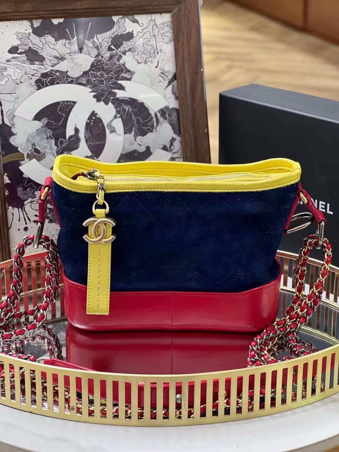 Chanel Gabrielle Bag Small Multicolor 01666