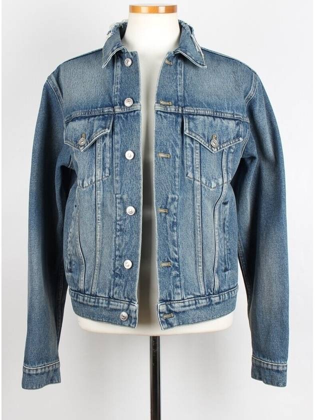 Luxury Balenciaga  wave logo denim jacket 50