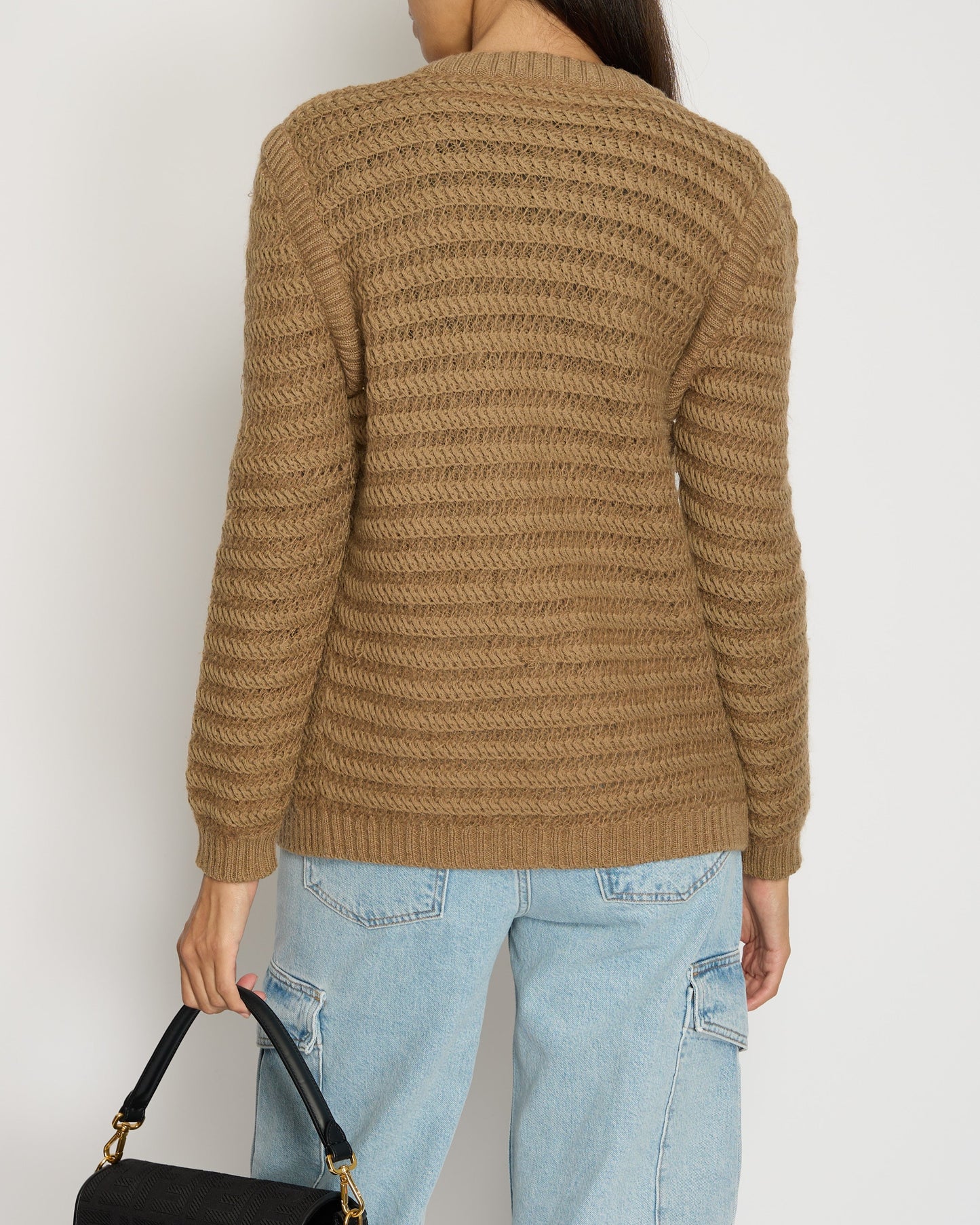 Chanel Brown Round Neck Knitted igan FR 38 (UK 10)