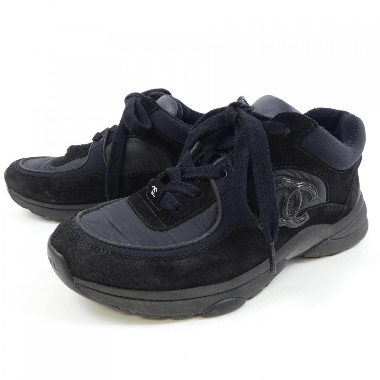 Chanel G34360Y53536 Suede Nylon YCRA Sneakers