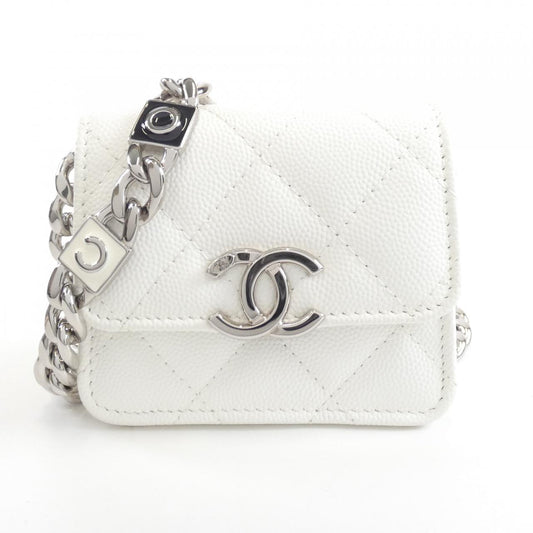 Chanel AP2759 Caviar Skin Chain Clutch