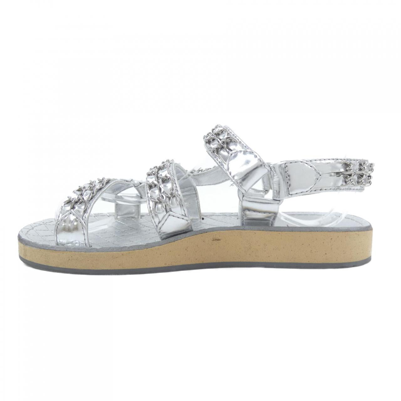 Chanel G33800X52211 Metal Lambskin Sandals