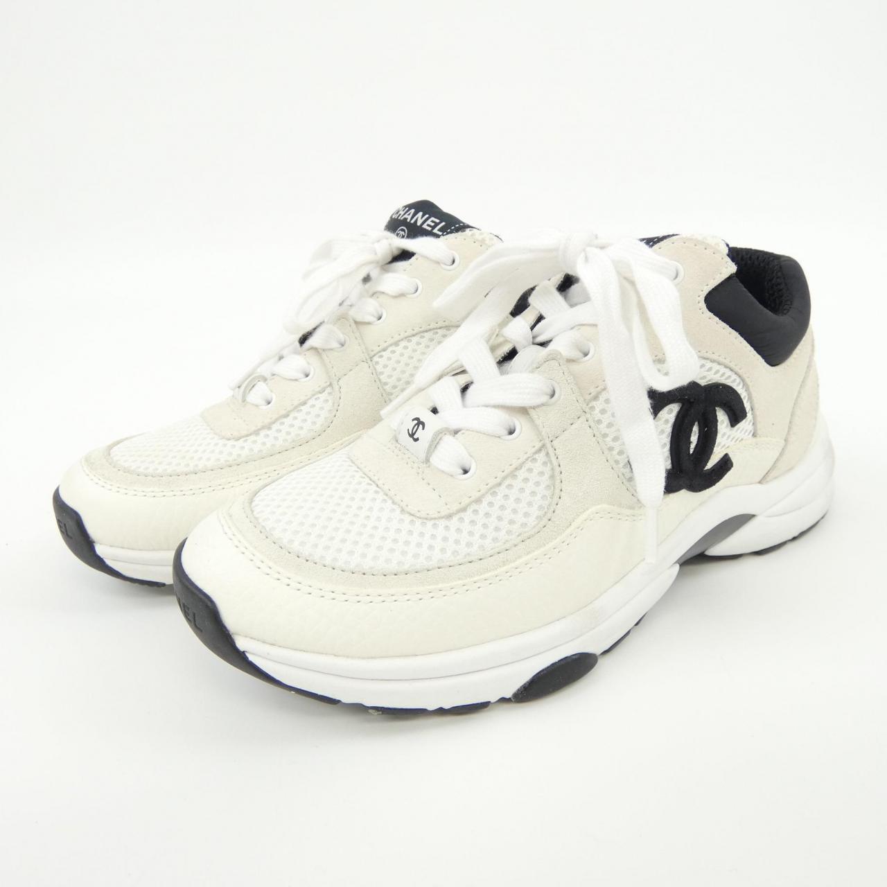 Chanel G38299Y55720 Mesh Suede Calfskin Sneakers