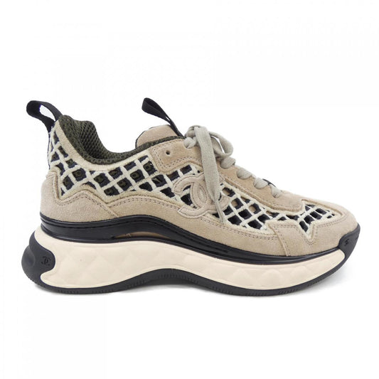 Chanel G37126Y55130 Suede Calfskin Embroidery Sneakers
