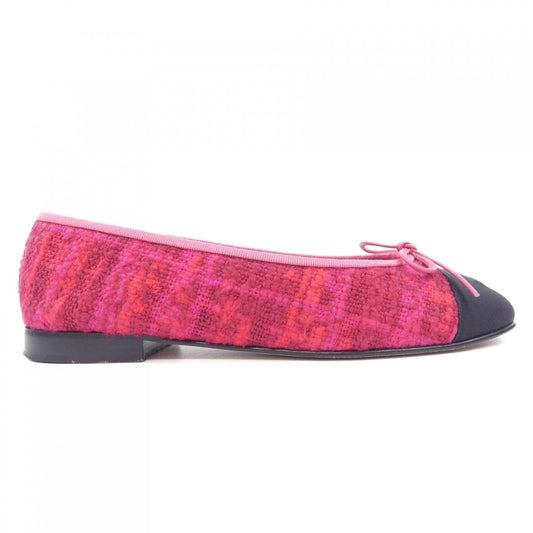 Chanel G02819Y54251 Tweed Grosgrain Flat Shoes