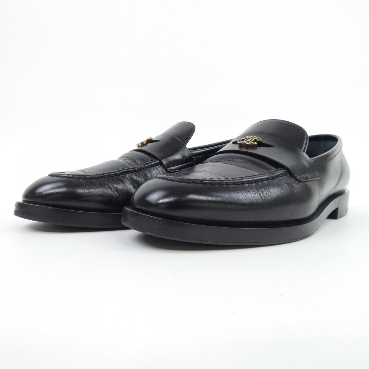 Chanel G45504B15995 Shiny Calfskin Loafers
