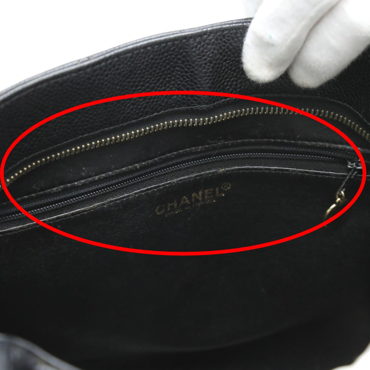 CHANEL Tote Bag Matt caviar skin black Handbag Caviar skin Replica Tote Women Used