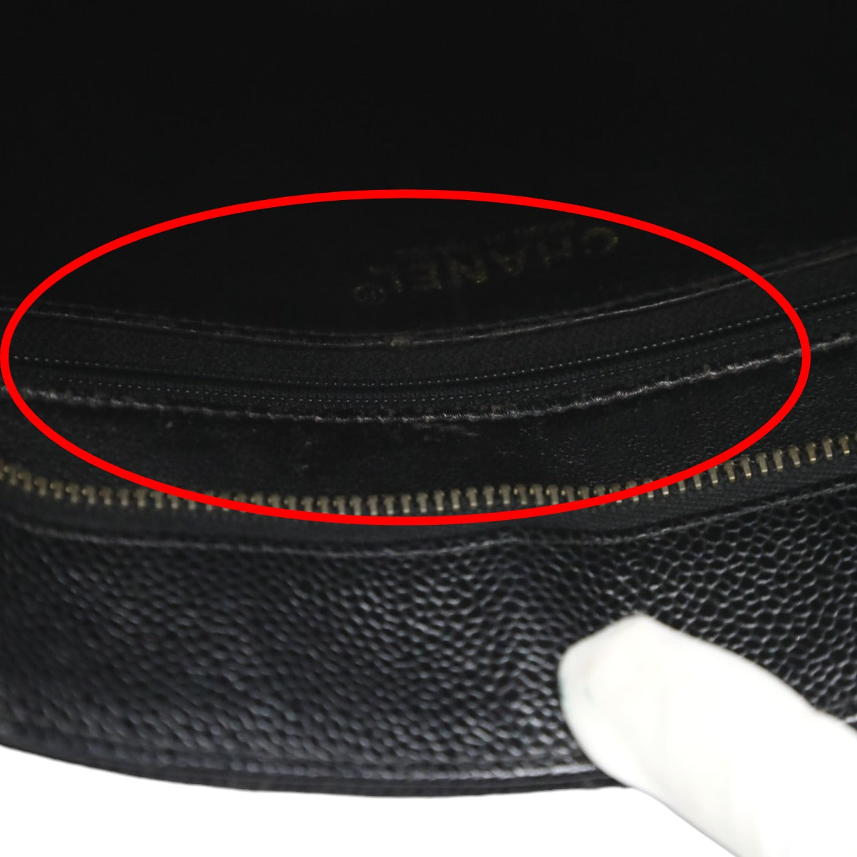 CHANEL Tote Bag Matt caviar skin black Handbag Caviar skin Replica Tote Women Used