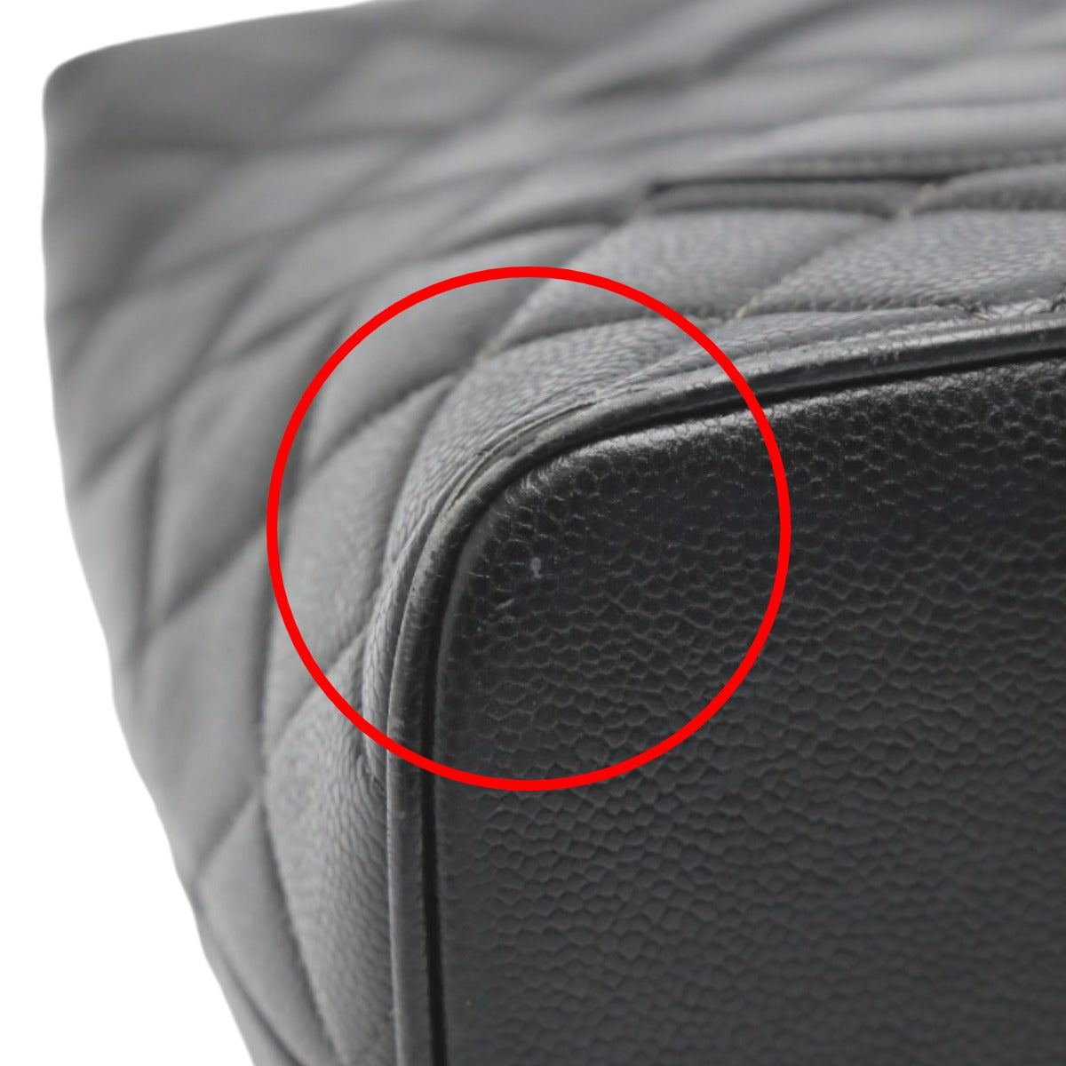 CHANEL Tote Bag Matt caviar skin black Handbag Caviar skin Replica Tote Women Used