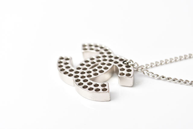 Chanel Necklace/Pendant Coco Mark CC Punching Silver A27967