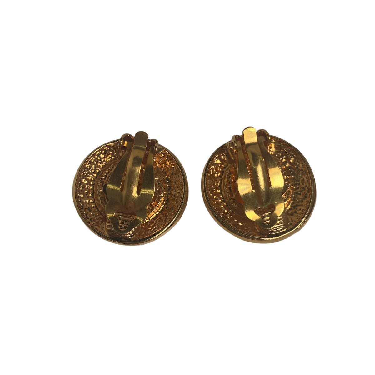 CHANEL Earring Gold Plated gold Fake pearl vintage Gold Plated Women Used