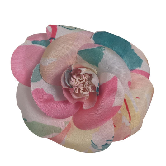 CHANEL Brooch unknown colorful Camelia corsage Women Used