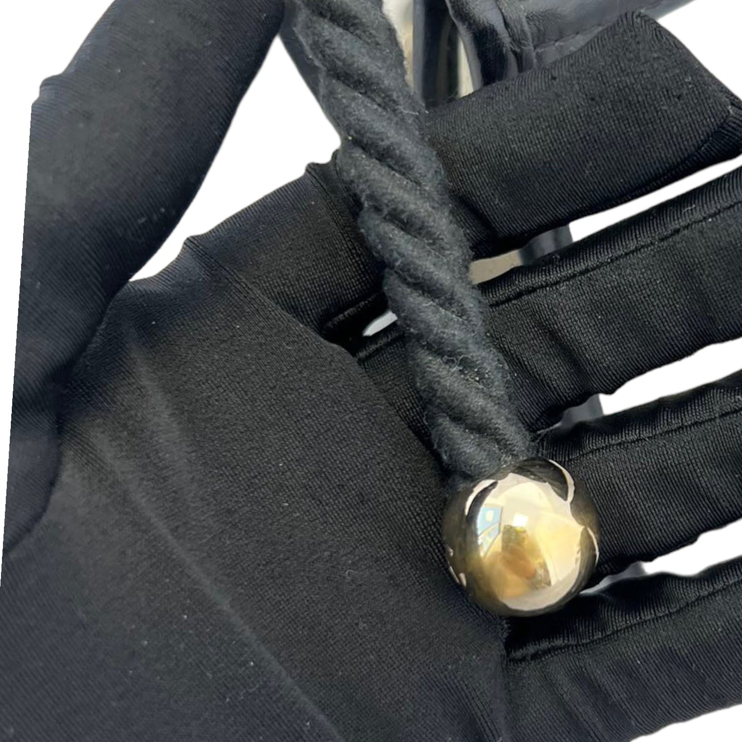 "Sand by the Sea" Runway Pearl Handle Sand Black PVC