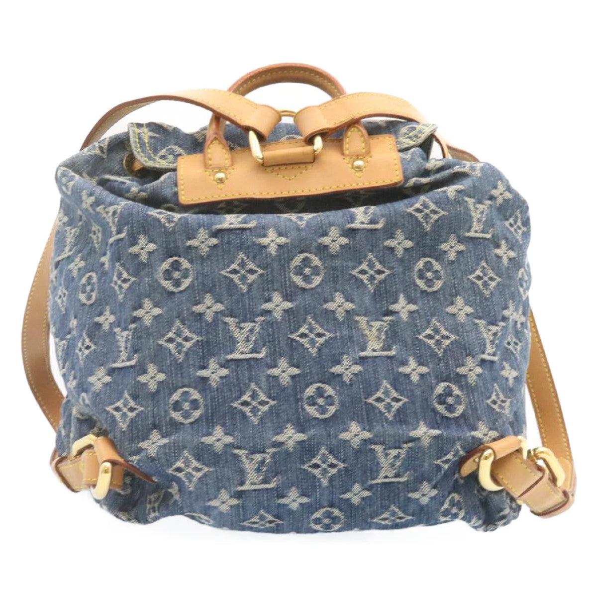LOUIS VUITTON Monogram Denim Sac A Dos GM Backpack Blue M95056 LV  23330A