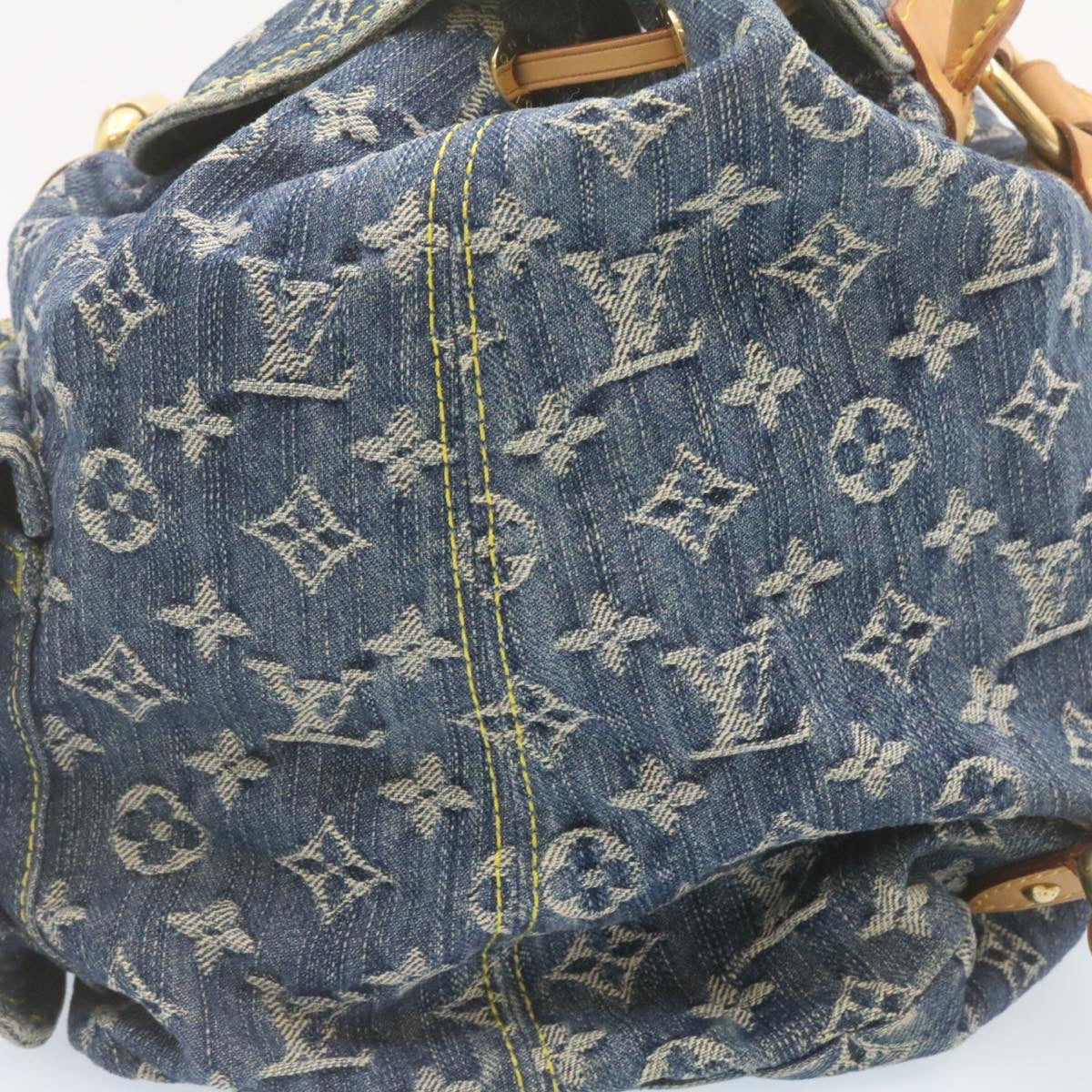 LOUIS VUITTON Monogram Denim Sac A Dos GM Backpack Blue M95056 LV  23330A