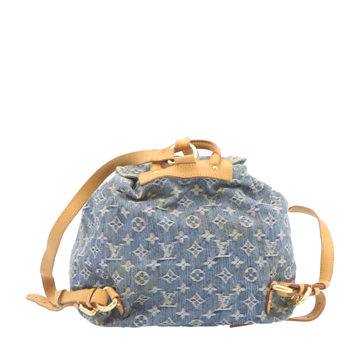 LOUIS VUITTON Monogram Denim Sac a Dos GM Backpack Blue M95056 LV  23405