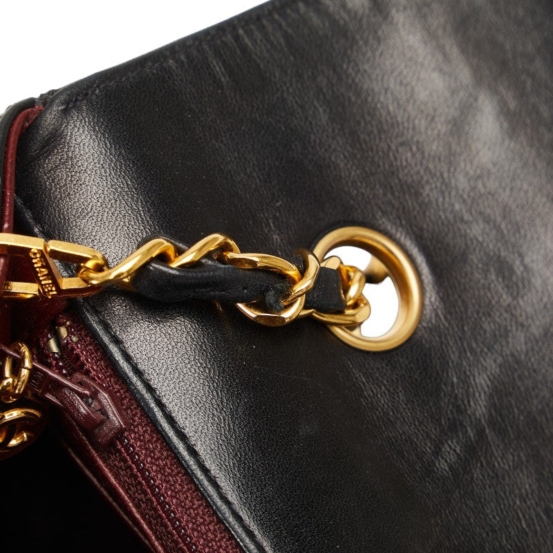 Chanel Mattress Diana 25 Chain houlder Bag Black Leather Lady Chanel