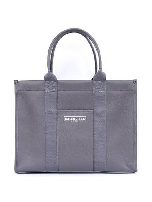 Luxury Balenciaga  Hardware Medium Grain Calfskin Tote Bag Dark Grey