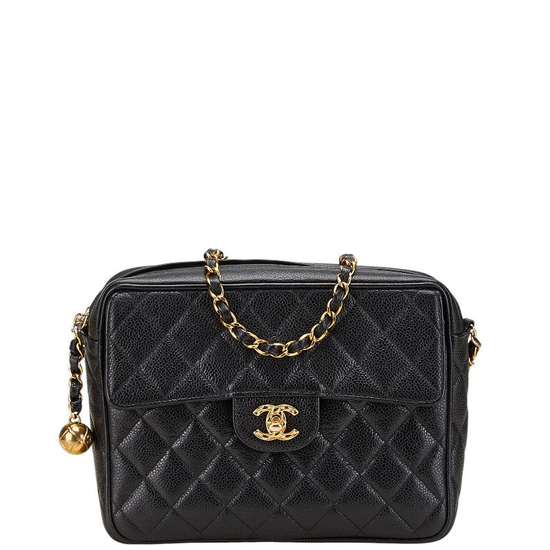 Chanel Coco Mark Matelassé Caviar Skin Shoulder Bag