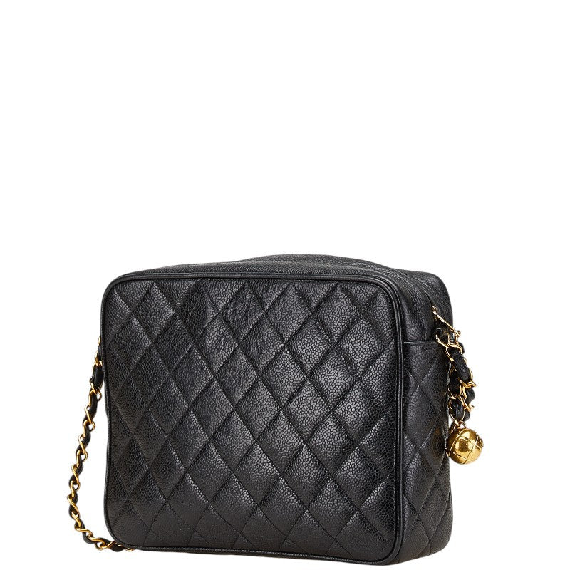 Chanel Coco Mark Matelassé Caviar Skin Shoulder Bag