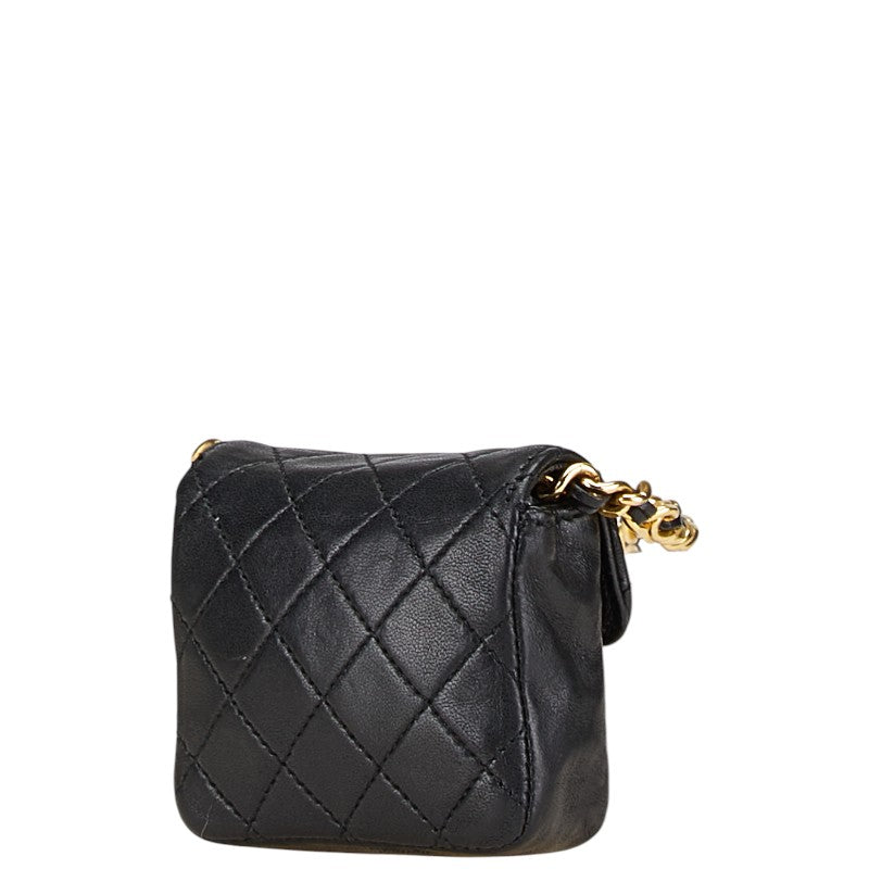 Chanel Coco Mark Micro Mini Matelasse Lambskin Shoulder Bag